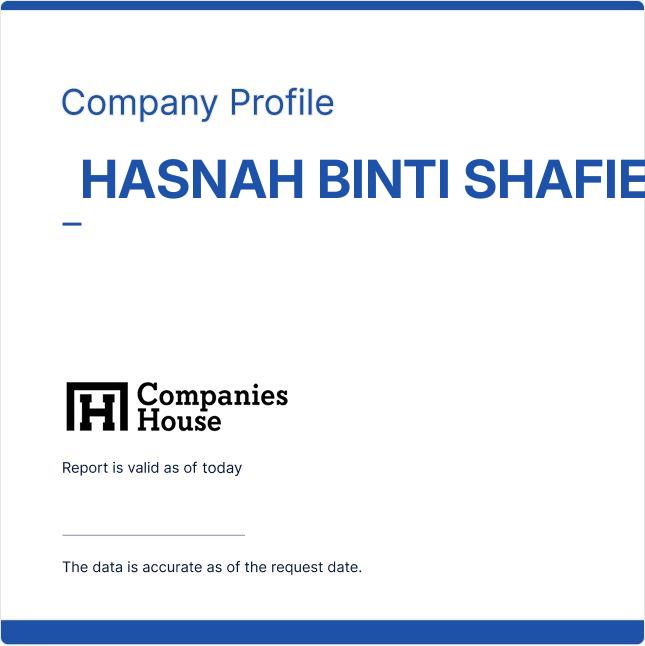 HASNAH BINTI SHAFIE