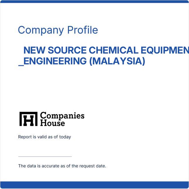 NEW SOURCE CHEMICAL EQUIPMENT ENGINEERING (MALAYSIA)